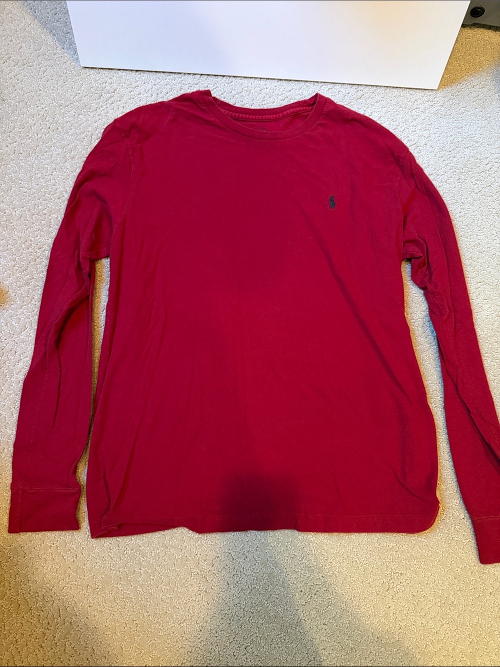 Ralph Lauren Men’s Long-Sleeve Crewneck Shirt - Red
